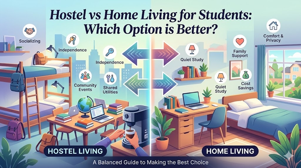Hostel vs Home Living for Students Which Option is Better
