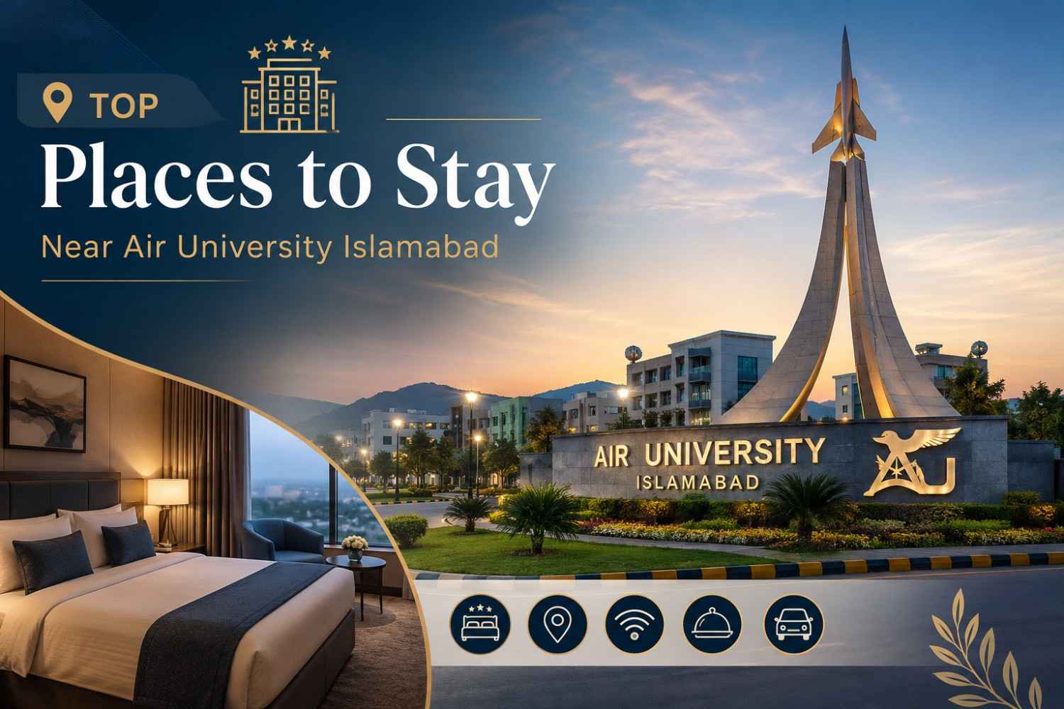 Top Places to Stay Near Air University Islamabad