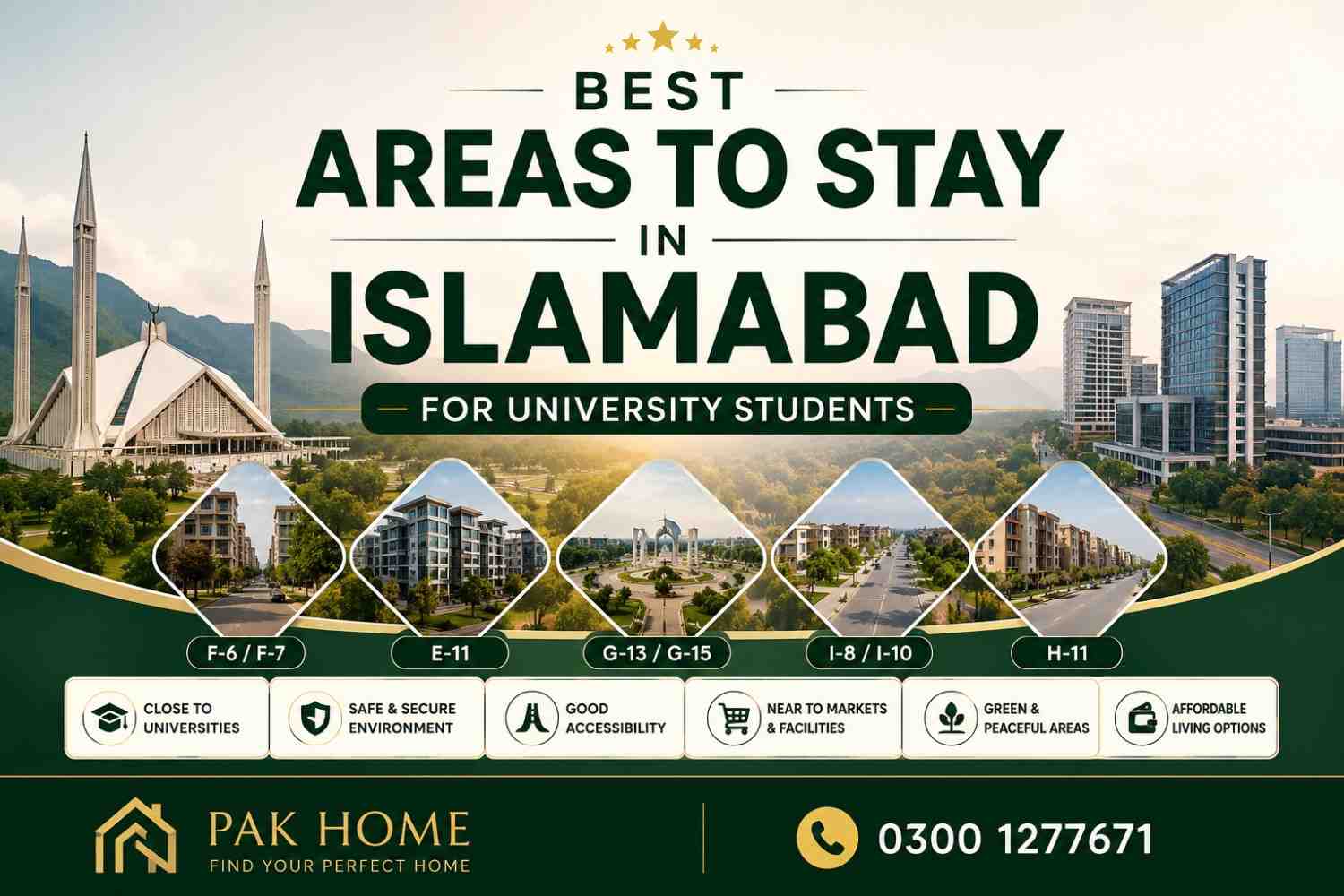 Best Areas to Stay in Islamabad for University Students