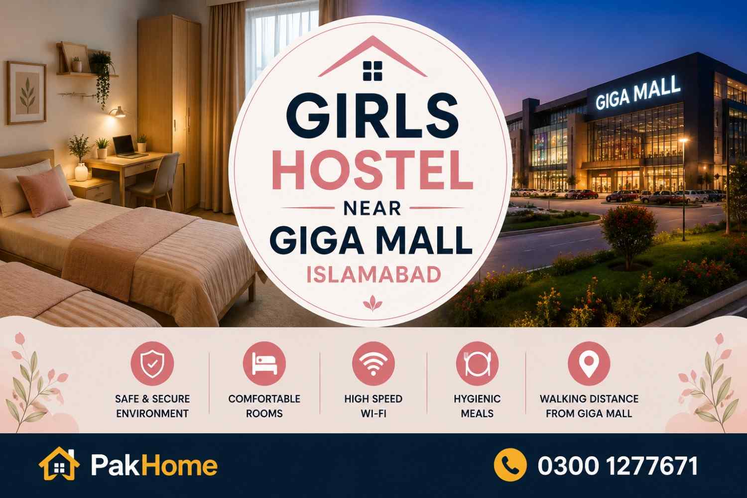 Girls Hostel Near Giga Mall Islamabad