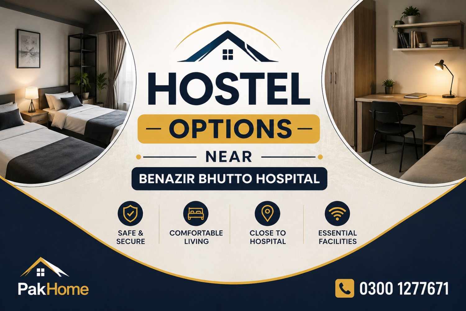 Hostel Options Near Benazir Bhutto Hospital