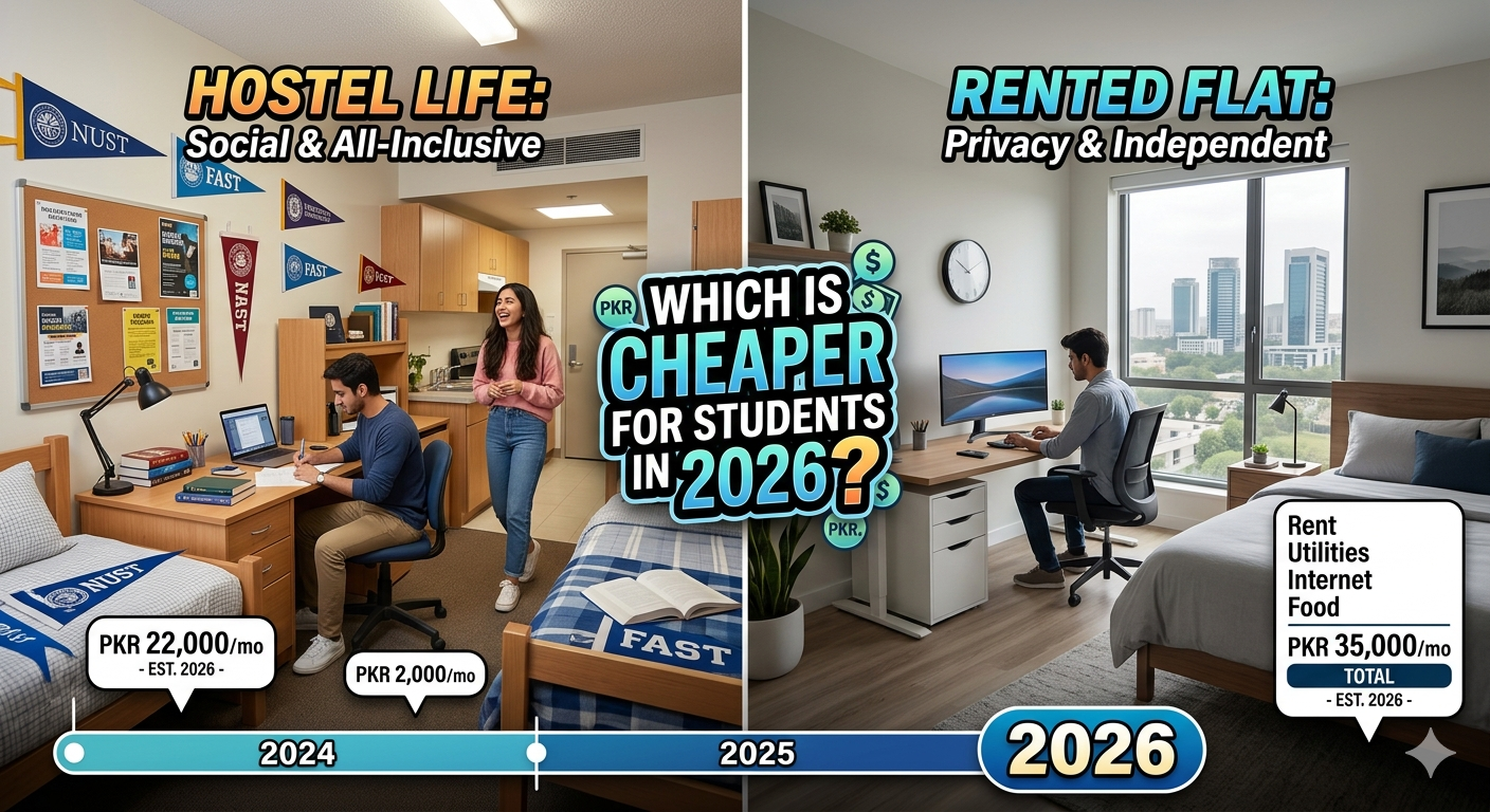 Hostel Life vs. Rented Flat: Which is Cheaper for Students in 2026?