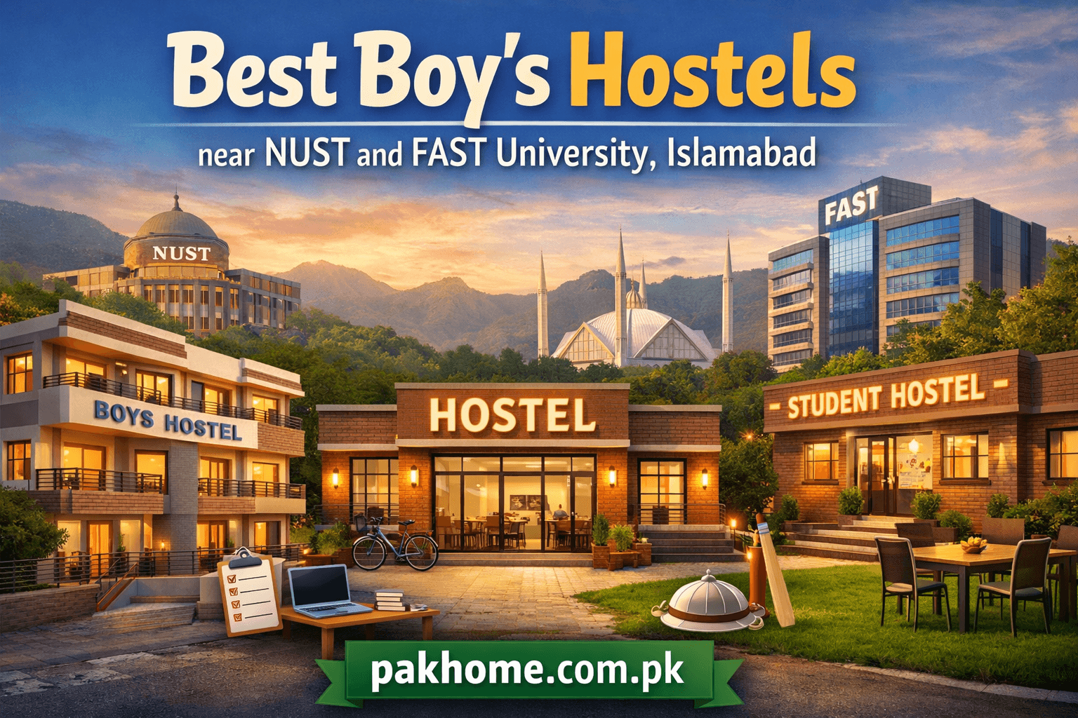 Best Boy's Hostels near NUST and FAST University, Islamabad