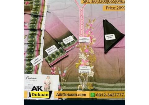 Lime Light-3 PC Embroidered Lawn - 2/4