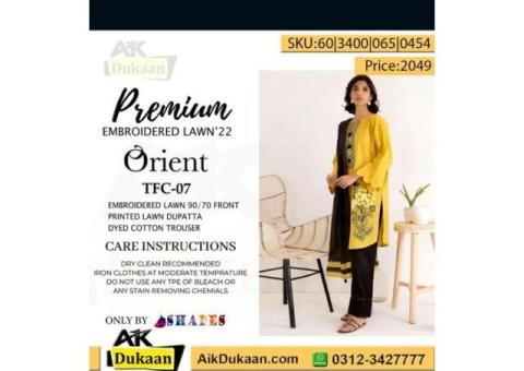 Premium Embroidered Lawn-3 PC Sanoor ,aikdukaan - 5/8
