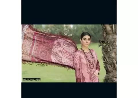 3 PCs original digital printed embroidered lawn suit - 2/2