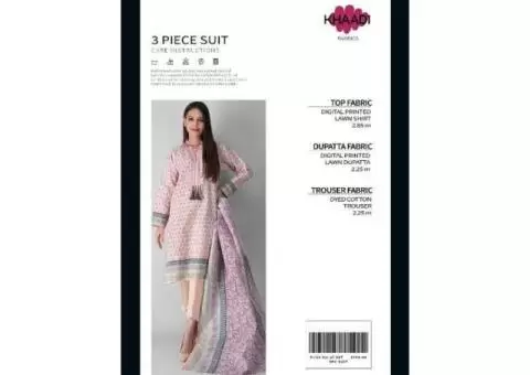 *KHADDI  LAWN DIGITAL STEMP Volume*   *Quality* :  Lawn - 1/4