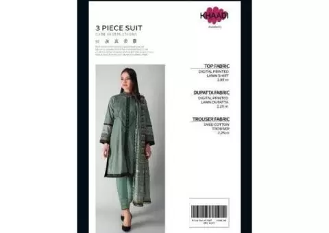 *KHADDI  LAWN DIGITAL STEMP Volume*   *Quality* :  Lawn - 3/4