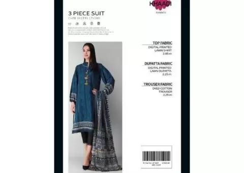 *KHADDI  LAWN DIGITAL STEMP Volume*   *Quality* :  Lawn - 4/4