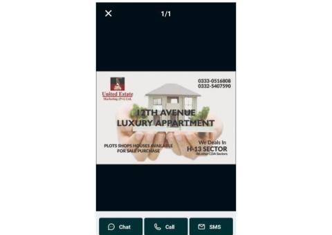 7-Kanal plot For rent Opp Nust Gate 2 Sector H-13 Islamabad