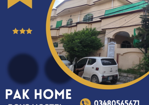 Pak Home Boys Hostel – Prime Location with All Amenities