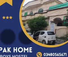 Pak Home Boys Hostel – Prime Location with All Amenities