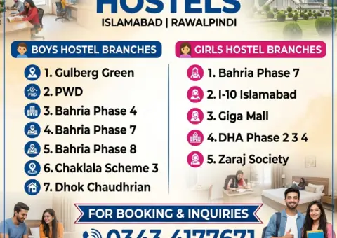Hostel Branches for Girls and Boys in Rawalpindi Islamabad