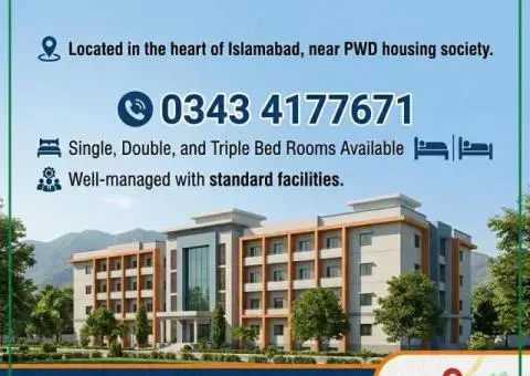 Best Boys Hostel in PWD Islamabad