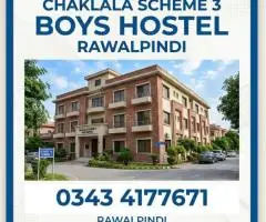 Best Boys Hostel in Chaklala Scheme 3 Rawalpindi