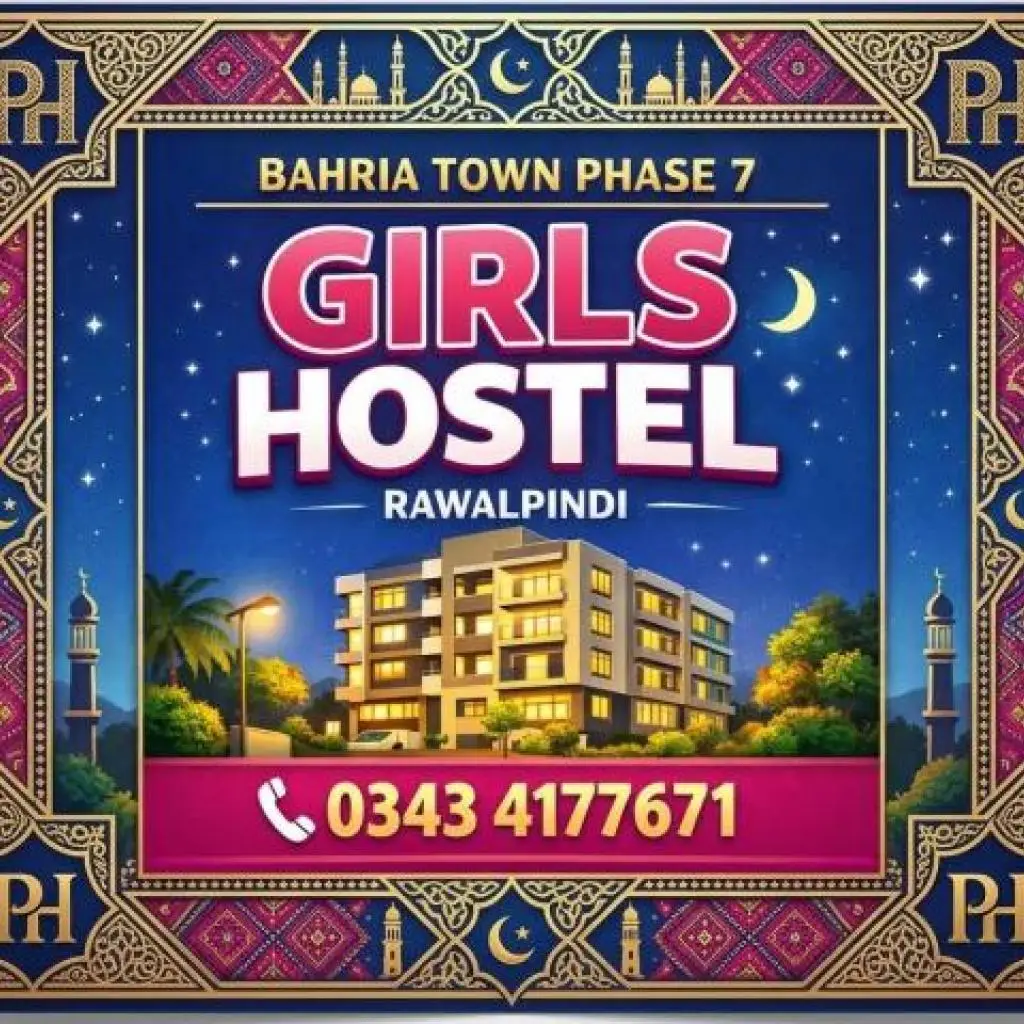 Girls Hostel Bahria Town Phase 7 | Safe & Furnished Rooms