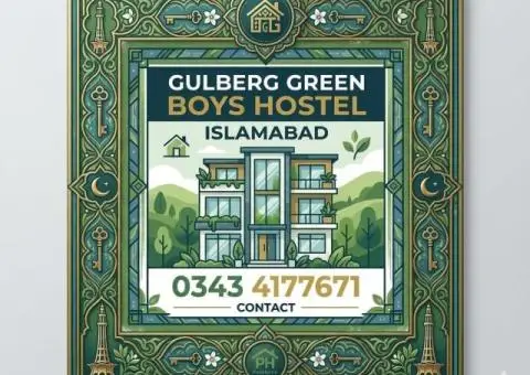 Boys Hostel in Gulberg Greens Islamabad | Furnished rooms