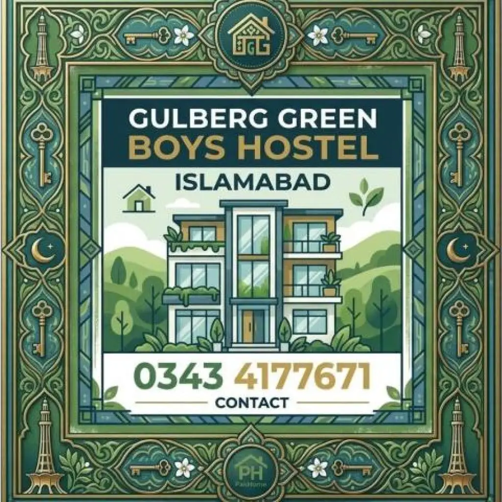 Boys Hostel in Gulberg Greens Islamabad | Furnished rooms