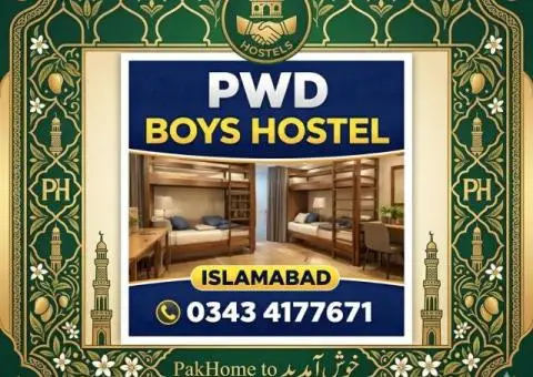 Boys Hostel PWD Islamabad | Furnished Rooms | All Facilities