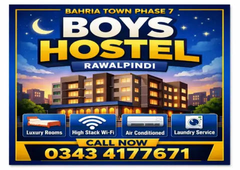 Bahria Town Phase 7 Boys Hostel Rawalpindi