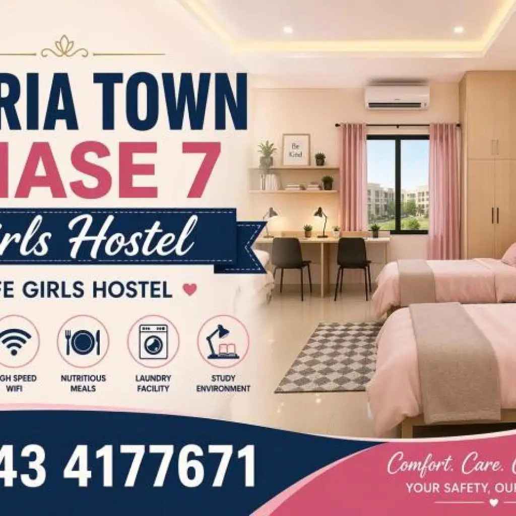 Bahria Town Phase 7 Girls Hostel – Safe & Comfortable Living