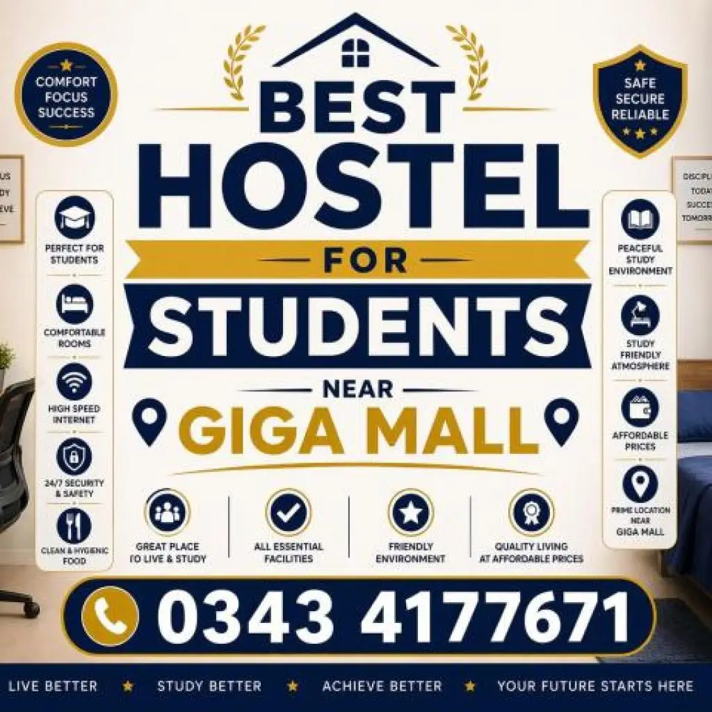 Best Hostel for Students Near Giga Mall