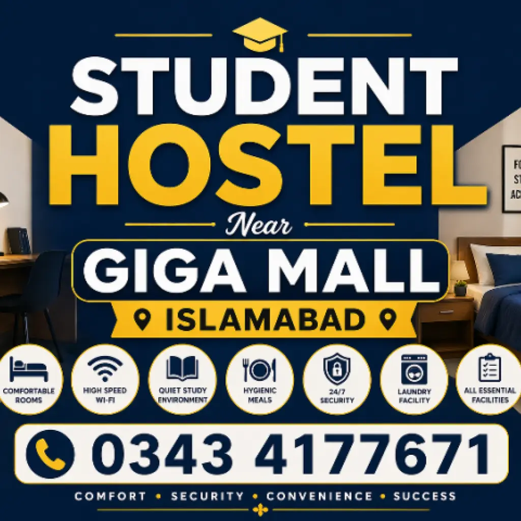 Student Boys Hostel Near Giga Mall Islamabad