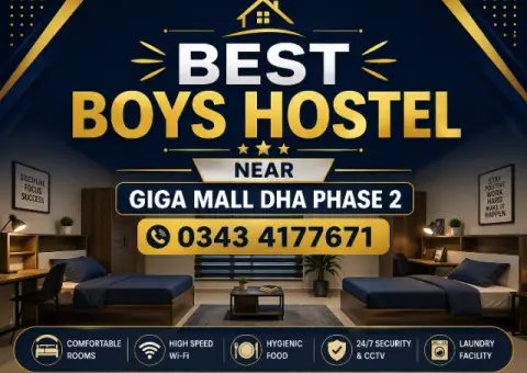 Best Boys Hostel Near Giga Mall DHA Phase 2