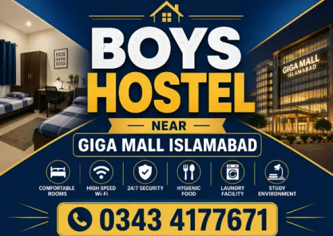 Boys Hostel Near Giga Mall Islamabad