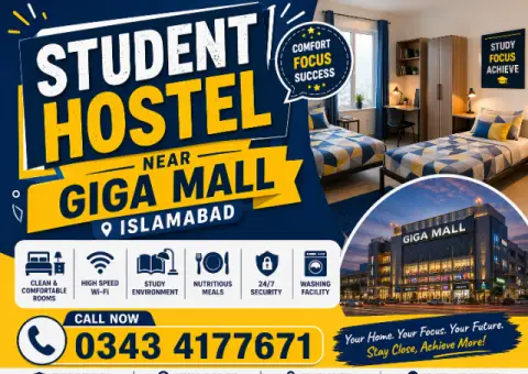 Student Hostel Near Giga Mall Islamabad