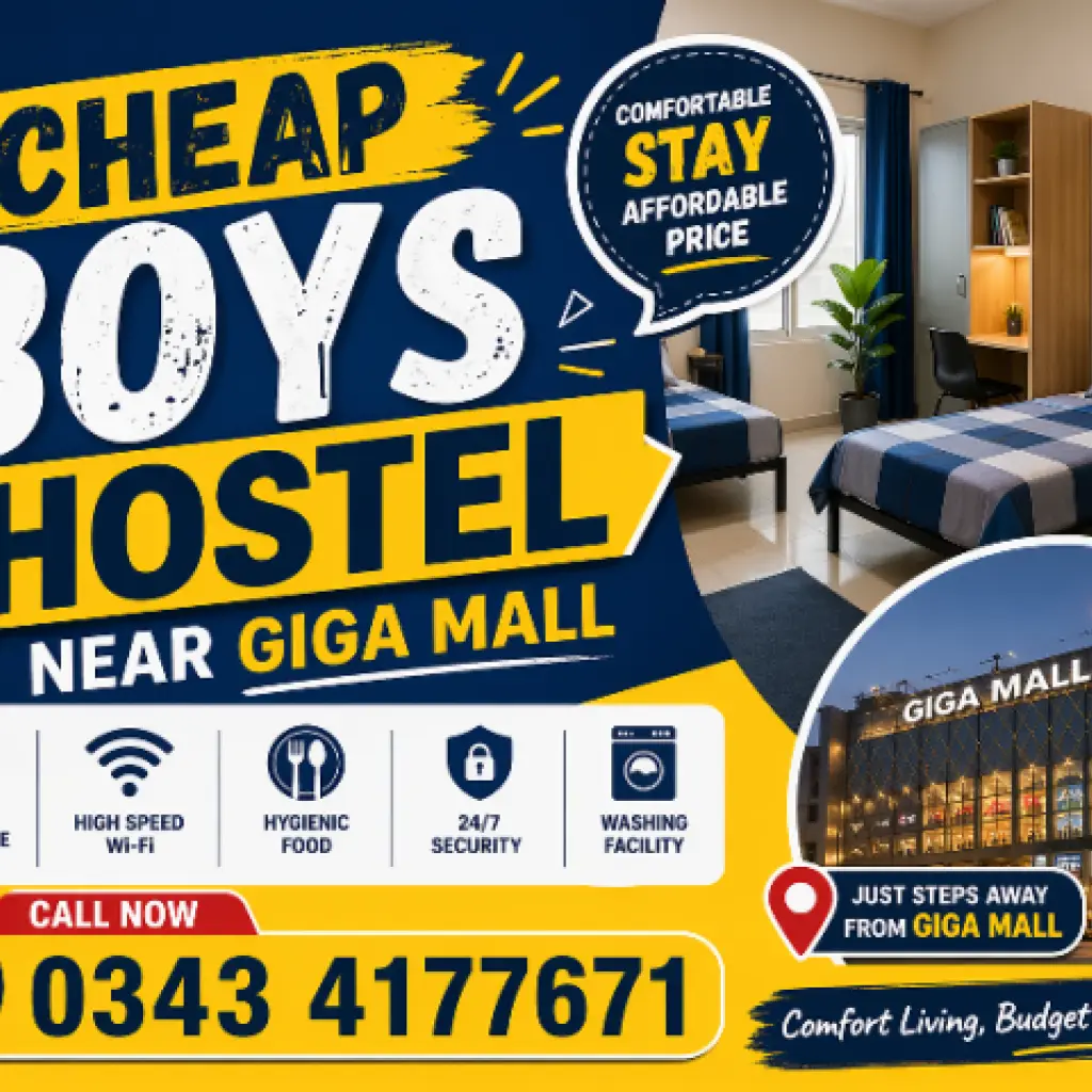 Cheap Boys Hostel Near Giga Mall