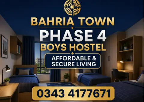 Bahria Town Phase 4 Boys Hostel in Rawalpindi | Affordable & Secure