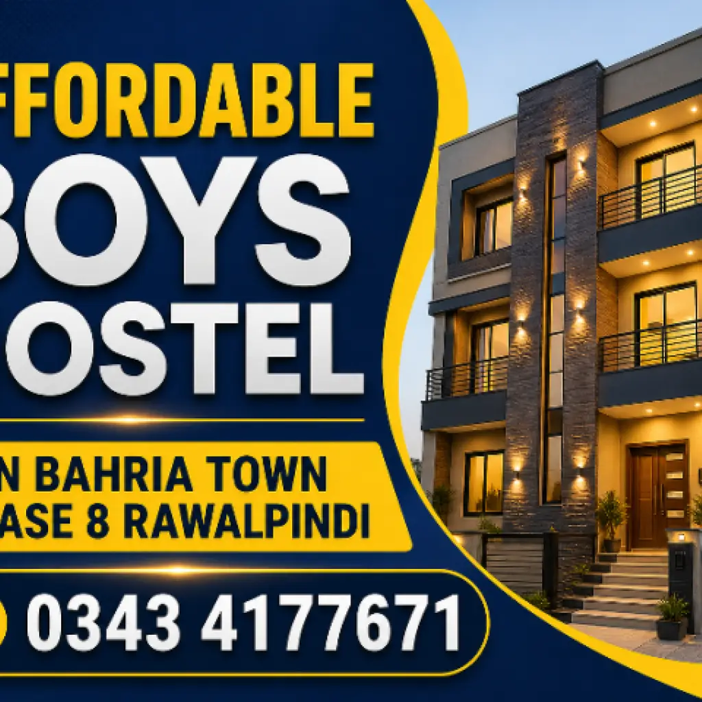 Affordable Boys Hostel in Bahria Town Phase 8 Rawalpindi