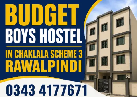 Budget Boys Hostel in Chaklala Scheme 3 Rawalpindi