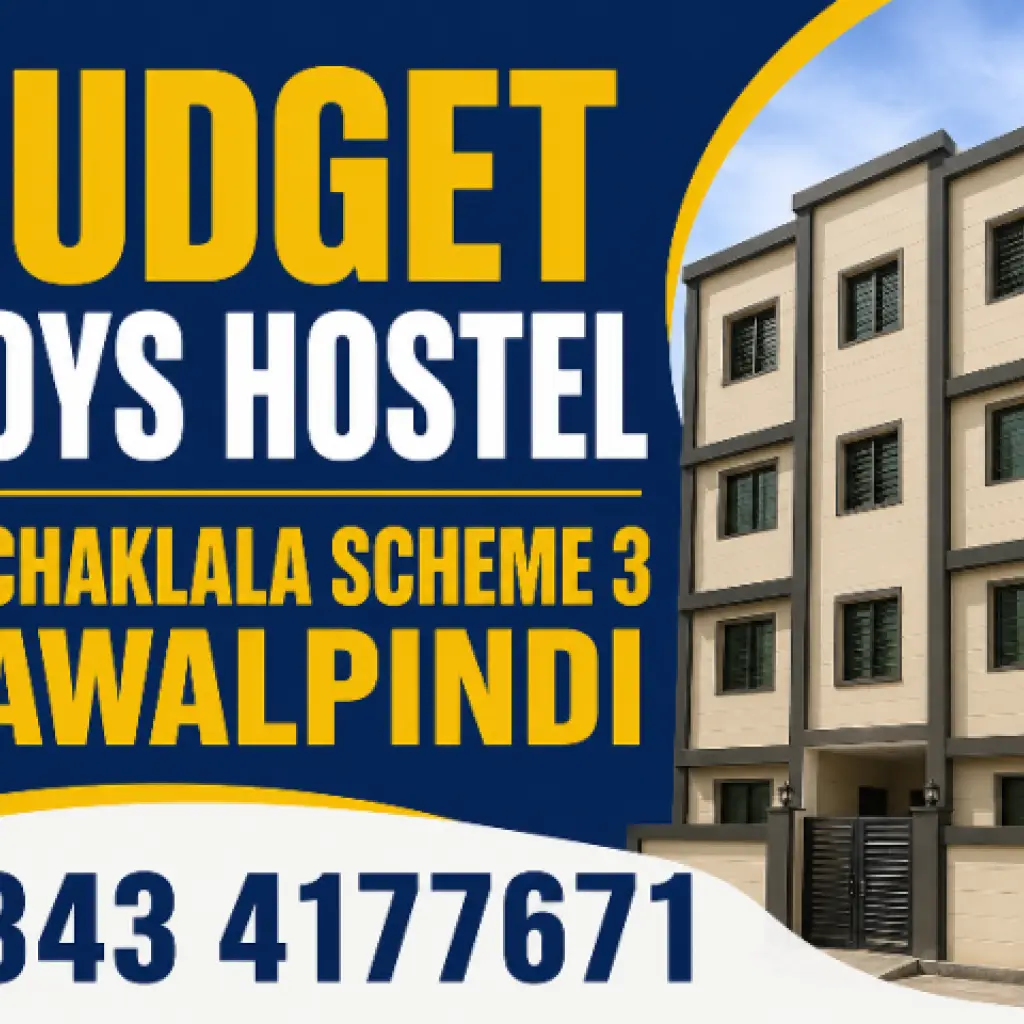Budget Boys Hostel in Chaklala Scheme 3 Rawalpindi