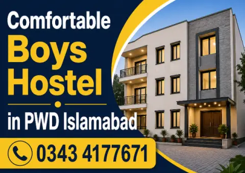 Comfortable Boys Hostel in PWD Islamabad