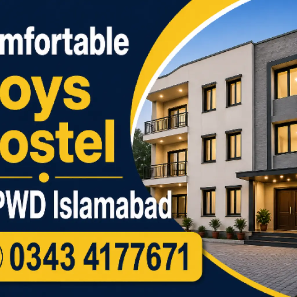 Comfortable Boys Hostel in PWD Islamabad