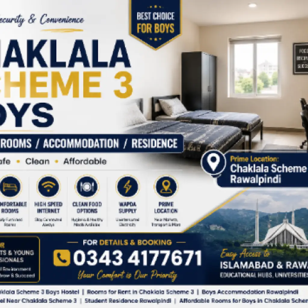 Chaklala Scheme 3 Boys Hostel Rawalpindi