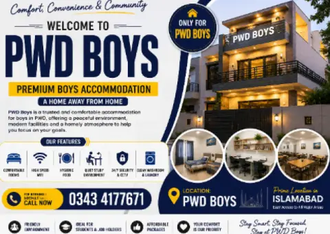 PWD Boys Hostel Islamabad – Premium Student Accommodation