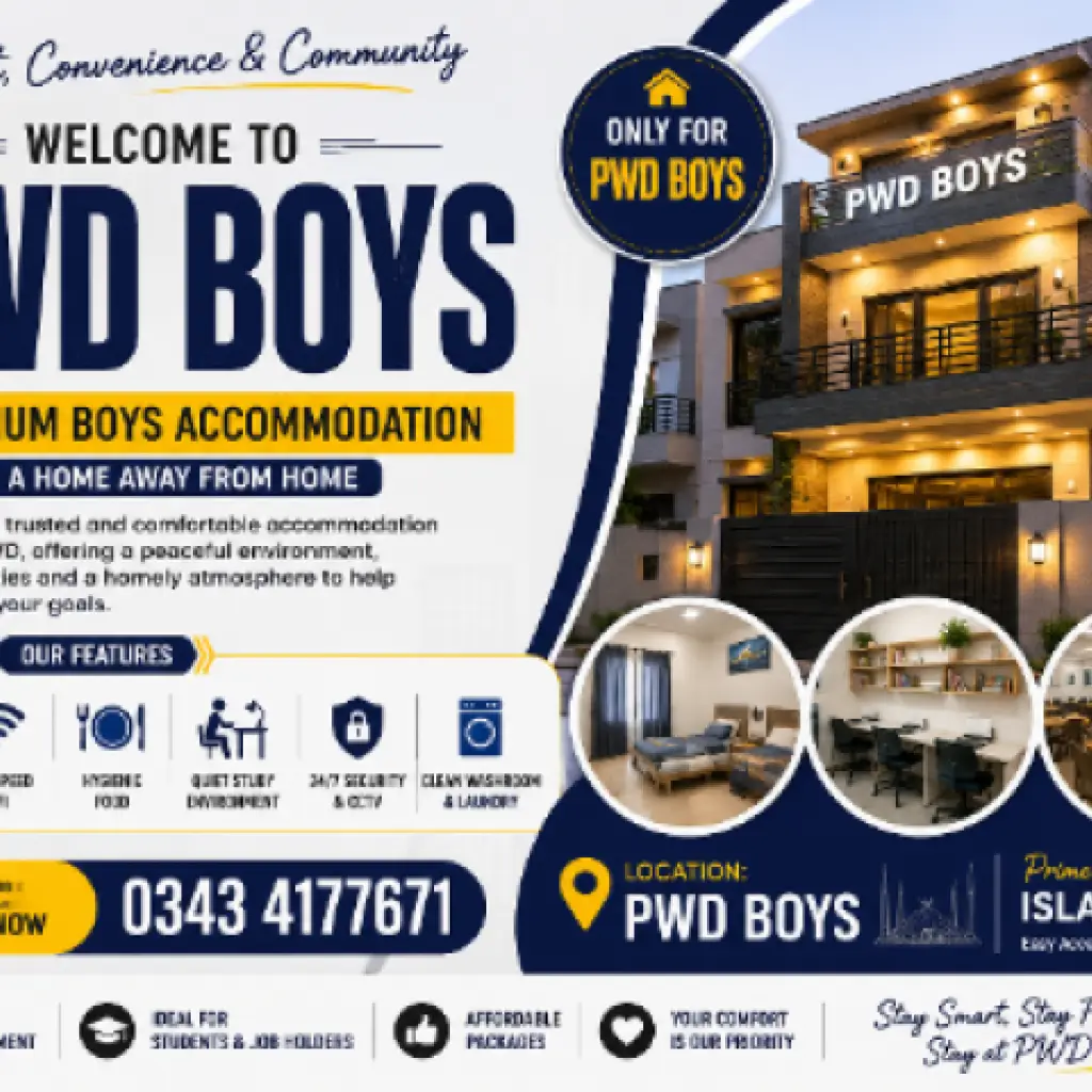 PWD Boys Hostel Islamabad – Premium Student Accommodation