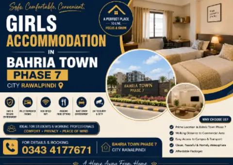 Affordable Girls Accommodation in Bahria Phase 7 Rawalpindi