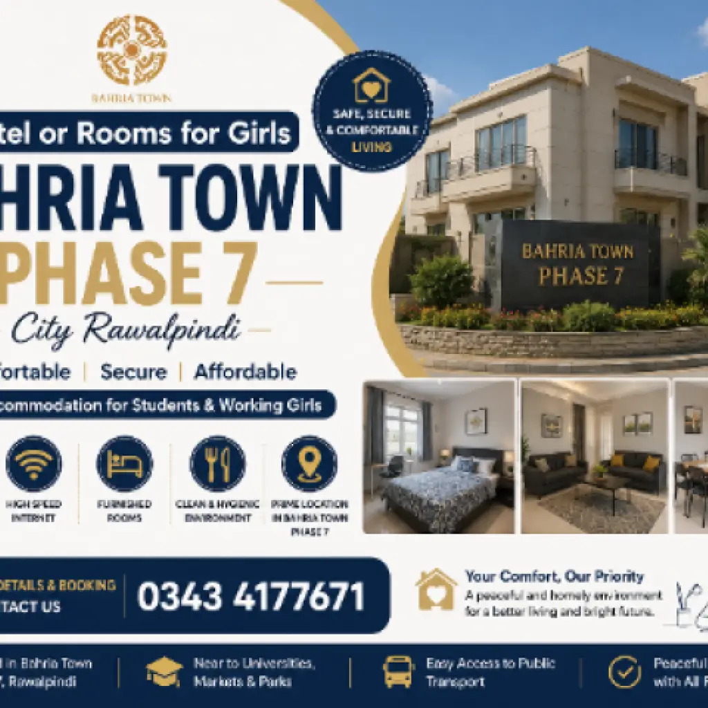 Bahria Town Phase 7 Girls Hostel Rawalpindi – Safe & Comfortable Stay