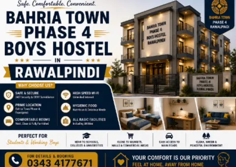 Bahria Town Phase 4 Boys Hostel Rawalpindi