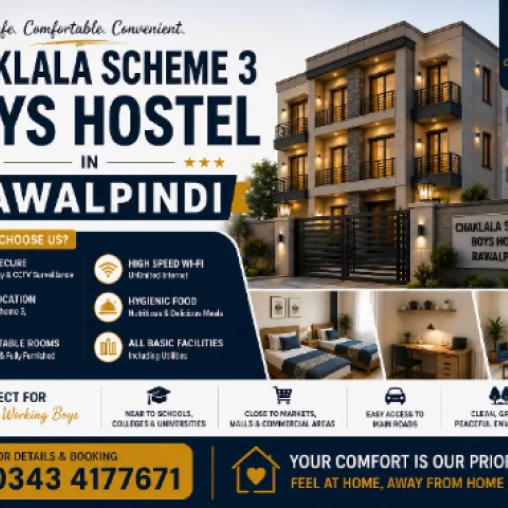 Chaklala Scheme 3 Boys Hostel Rawalpindi