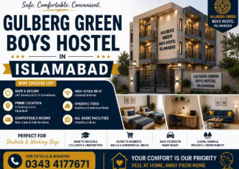 Gulberg Green Islamabad Boys Hostel