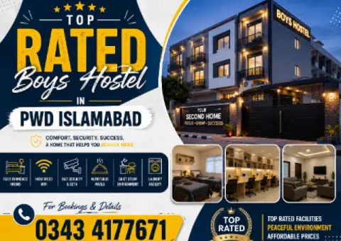 Top Rated Boys Hostel in PWD Islamabad
