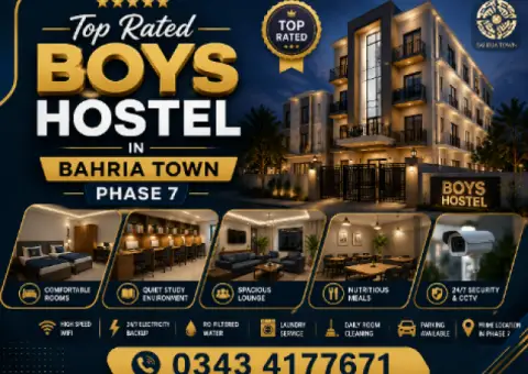 Top Rated Boys Hostel in Bahria Town Phase 7 Rawalpindi
