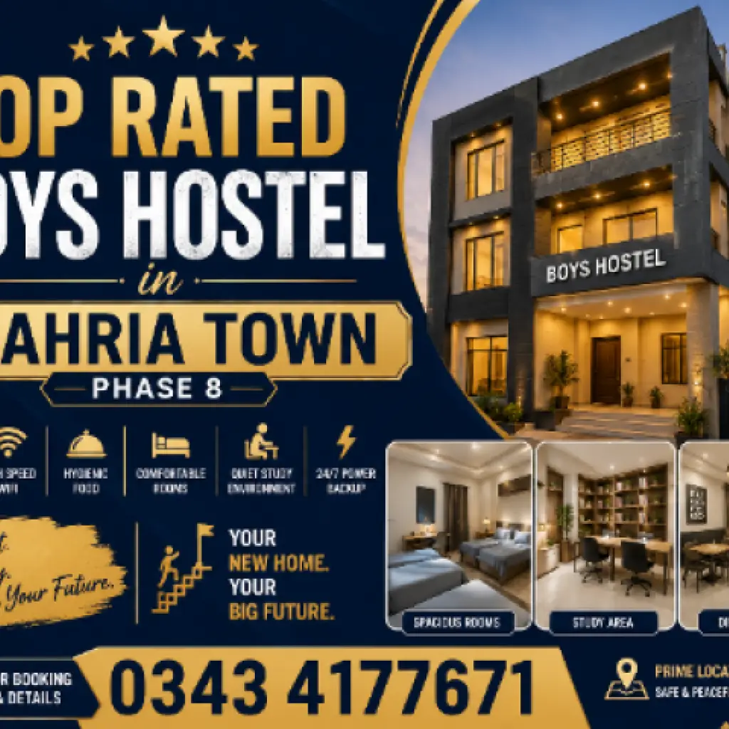 Top Rated Boys Hostel in Bahria Town Phase 8 Rawalpindi