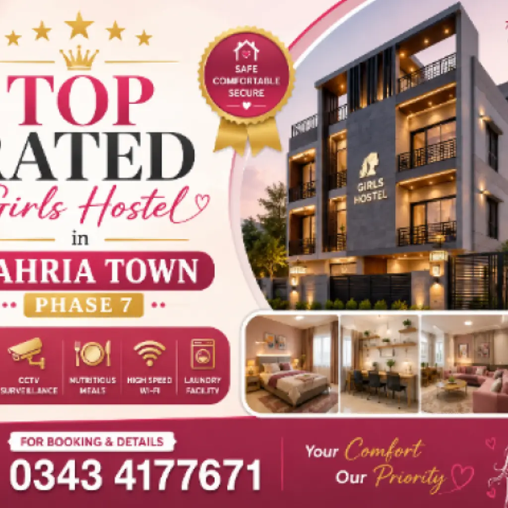 Top Rated Girls Hostel in Bahria Town Phase 7 Rawalpindi