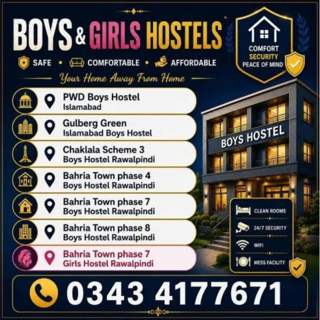 Rawalpindi Islamabad Boys and Girls Hostels